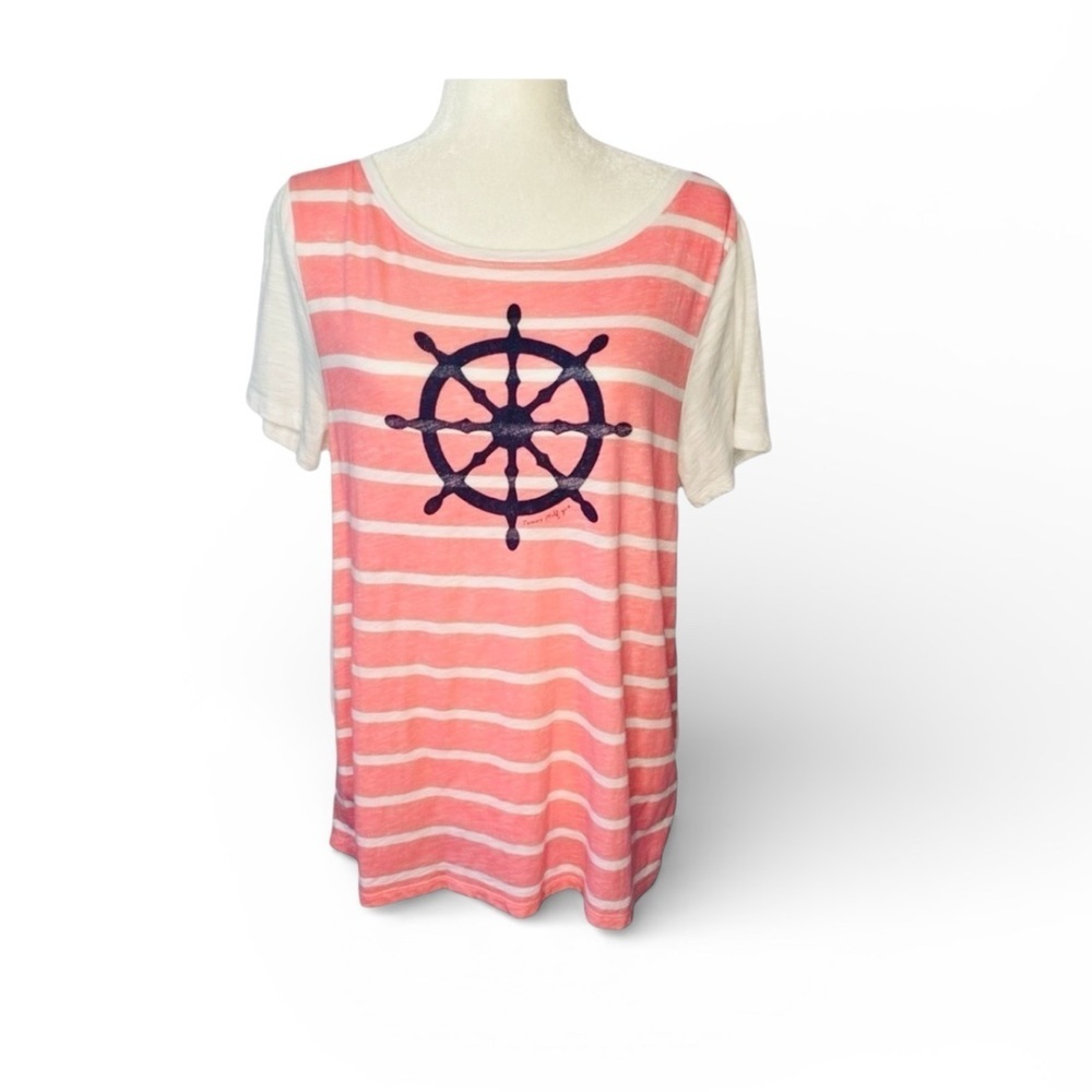 Tommy Hilfiger Nautical T-Shirt
Pink White Size L - Picture 3 of 3